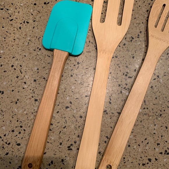 Kitchen Wood Spatula Set - Picture 2 of 7